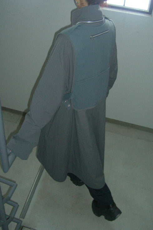 ECO GIL LONG COAT w/VEST -GRAY(BAMBOO CHARCOAL)- *Last1
